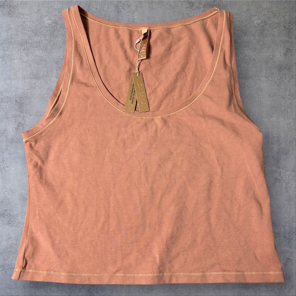 New SKIMS Cotton Tank Top Womens 3X Sedona Scoop Neck Sleeveless Casual